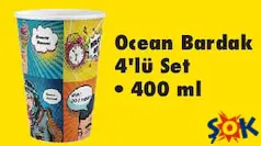 OCEAN BARDAK 4'LÜ SET 400 ML
